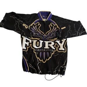 Boombah Sweater Men XS Black Eagle Quarter Zip Pullover Sweatshirt‎ Graphic